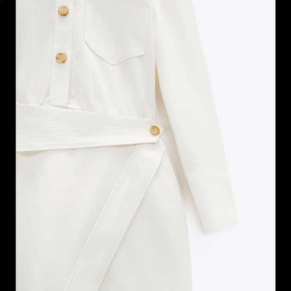 ZARA MINI SHIRT DRESS - Picture 12 of 12